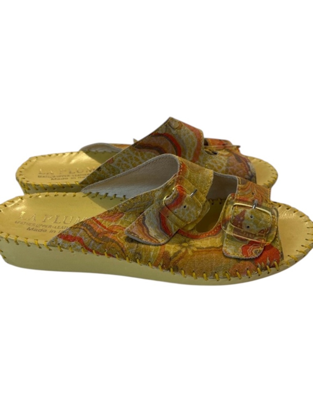 LA PLUME leather sandals, Made in Italy 🇮🇹Sz 5.5-6 US